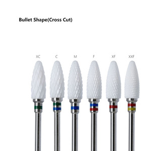 Broca de Cerámica en Forma de Bala para Remover Acrílico, Herramienta de Manicura, Lima Eléctrica para Uñas - Product Image 3