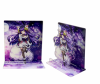 Support d'affichage personnalisé en acrylique pour figurines animées avec impression sérigraphique motif dessin animé pour la décoration intérieure