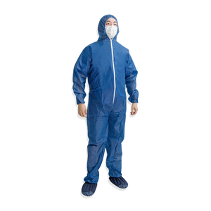Combinaisons de travail anti-poussière en tissu non tissé, légères, jetables, en polypropylène, combinaisons en plastique PP non tissé - Product Image 1
