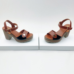 Sandales compensées à plateforme pour femmes, à bout ouvert et bride cheville, pour l'été, chaussures décontractées habillées - Product Image 6