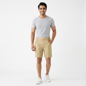 Haute qualité personnalisé coton garçon pantalon taille élastique pantalon enfants survêtement enfants couleur unie ShortsDDP expédition - Product Image 1