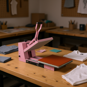 Máquina de Prensa de Calor 15x15 Eléctrica Semiautomática de Plataforma Plana para Impresión de Camisetas - Product Image 2