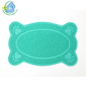 Alfombras de piso verde gatos Animal forma lavable de interior/<span class=keywords><strong>al</strong></span> aire libre bajo perfil Felpudo de raspador felpudo - Product Image 3
