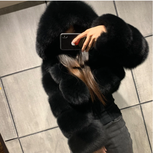 <span class=keywords><strong>Cappotto</strong></span> di <span class=keywords><strong>pelliccia</strong></span> di volpe sintetica di alta qualità da 2020 Vintage manica lunga <span class=keywords><strong>con</strong></span> cappello giacche corte sottili <span class=keywords><strong>cappotto</strong></span> di <span class=keywords><strong>pelliccia</strong></span> Femme - Product Image 1