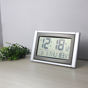 Đồng Hồ Để Bàn Độc Đáo, Đồng Hồ Báo Thức Nguyên Tử Kỹ Thuật Số Treo Tường Có Hiển Thị Màn Hình <span class=keywords><strong>LCD</strong></span> Lớn Ngày Và Nhiệt Độ - Product Image 2