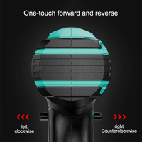 Perceuse à percussion sans fil 21V 13mm 3 fonctions Perceuse sans fil Tournevis Perceuses électriques sans balais avec lumière LED