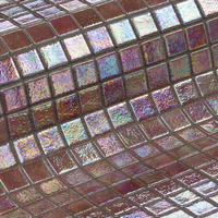 Carreaux de forme Sauqre brillants de couleur mélangée dosseret de sol ignifuge cristal étanche cuisine salon carrelage mosaïque