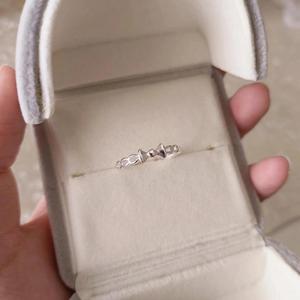 Joyería barata para mujer 925 anillo amor moda diamante boda fiesta anillo mujer joyería <span class=keywords><strong>de</strong></span> plata - Product Image 3