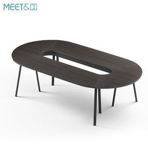 Modern Design Commercial <b>Office</b> <b>Table</b> Durable Oval Shape Meeting Desk for Conference Room Factory Supply - Product Image 5