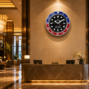 Luxury Stainless Steel Green Red Contemporary Quartz Needle Wall <b>Clock</b> <b>Silent</b> for Home Office Hotel OEM/ODM ROLAXX - Product Image 2