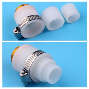 Old Style Non Thread Faucet Silicone Universal Adapter Connector to Brass Male Thread 22mm Faucet Aerator Adapter Joint - Product Image 4