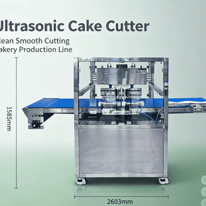 Nouvelle ligne de découpe et de convoyage automatique à haute capacité MeiShun pour gâteaux, fraises et fudge au lait de chèvre - Product Image 1
