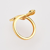 Vente flash Bijoux fins Plaqué or 18 carats Argent sterling S925 Bague serpent torsadée pour femmes