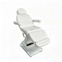 Lit de beauté de luxe, lit de massage électrique, 3 moteurs, réglage multi-angles, massage facial, spa, tables de massage électriques
