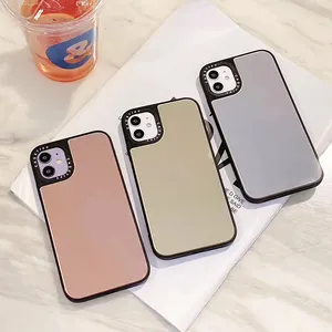 Girl Woman Fancy Gorgeous Mirror Make Up Phone Cover Mobile Case for iPhone 13 Mirror Shiny Cell Phone Cover