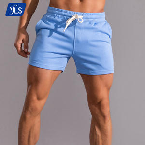 YLS9013 Pantalones cortos de verano para hombre Jogging Gym Sweat Shorts Estilo informal en blanco Tenus Short De Sport Homme - Product Image 1