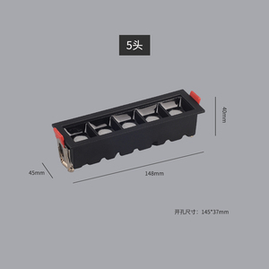 Noyo <span class=keywords><strong>precio</strong></span> directo de fábrica Empotrado Hotel Home Techo lineal <span class=keywords><strong>Downlight</strong></span> <span class=keywords><strong>LED</strong></span> Lámpara de rejilla lineal - Product Image 3