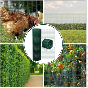 Grillage soudé en PVC vert de haute qualité pour clôture, toile grillagée en vinyle plastique vert pour clôtures - Product Image 6