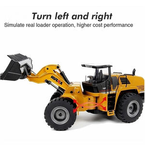 <span class=keywords><strong>Huina</strong></span> 1583 V4 Lumières LED 1:14 Simulation Sonore Réaliste Radiocommandé Chargeur Hydraulique RC Véhicule d'Ingénierie pour Adultes - Product Image 2