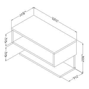 Hiện đại Walnut gỗ nổi tường kệ nhà máy Bán Buôn Đồ nội thất cho phòng khách sử dụng - Product Image 5