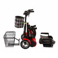 Scooter électrique intelligent pliable à 4 roues portable avec une autonomie de 60 km, batterie au lithium étanche pour personnes âgées