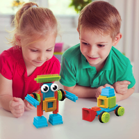 Briques de construction en poils synthétiques grand format, pièces de construction en ABS, ensemble de jeu d'imitation, programme de jouets sous marque privée