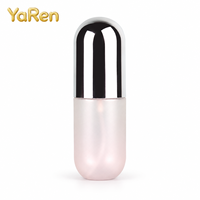 Flacon cosmétique en PET de 40 ml, 60 ml, 100 ml avec pompe à lotion à bec de canard et capuchon coloré pour l'emballage de soins de la peau en voyage