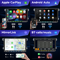 Autoradio MP5 Android BQCC 9 pouces avec écran Carplay, FM RDS, Bluetooth, système multimédia stéréo pour VW Amarok, Caddy, Golf 5, 6, Skoda Octavia, Passat B6