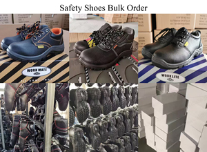 Botas <span class=keywords><strong>de</strong></span> Trabajo Negras HY,road Repairman con Suela Antipinchazos <span class=keywords><strong>de</strong></span> PU/PU Inyectado, Populares en Kenia, con Puntera Reforzada, Modelo HSB266 - Product Image 6