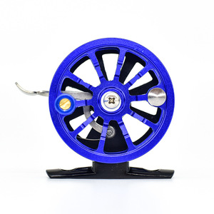Roues en alliage d'aluminium de couleur bleue de haute qualité toutes tailles moulinets de <span class=keywords><strong>barrage</strong></span> moulinet de pêche à la mouche - Product Image 6