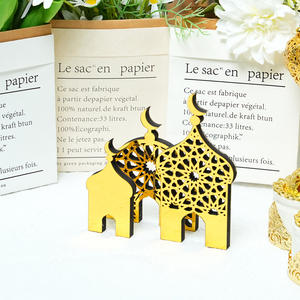 Château islamique en bois acrylique Ramadan Kareem Décoration de <span class=keywords><strong>table</strong></span> Nouvel An musulman Fournitures <span class=keywords><strong>Eid</strong></span> <span class=keywords><strong>Mubarak</strong></span> Ensemble de 3 pièces Ornements de <span class=keywords><strong>table</strong></span> - Product Image 2