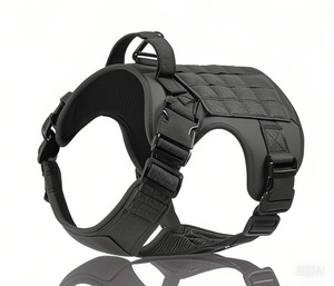 Harnais et laisse tactiques pour chien Barbot, réglables, camouflage, polyester, pour extérieur - Product Image 5