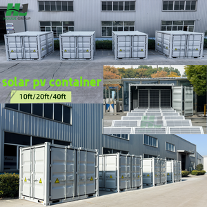 HJ có thể gập lại tấm pin mặt trời 100kw 200Kw mảng hệ thống container 40ft khẩn cấp cung cấp điện container cho cộng đồng từ xa - Product Image 5