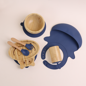 Kín không trượt có thể tháo rời đa chức năng sử dụng uống ly có nắp đậy và ống hút động vật hình dạng tre tấm cho trẻ em cai sữa Bộ - Product Image 4