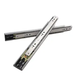 45mm Ball Bearing Steel Telescopic Drawer Channel In Drawer Slider