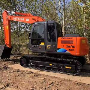 Excavadora de cadenas HITACHI ZX120 12T de 10 toneladas, calidad japonesa, pocas horas de uso, disponible en stock, alto rendimiento, caja de cambios y motor Hitachi - Product Image 1