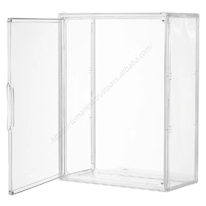 Vitrine en acrylique en gros pour objets de collection, organisateurs de rangement pour jouets, conteneur en plastique sur pied - Product Image 5