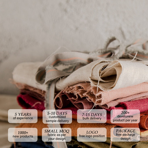 Tissu en lin pur imprimé Oeko-Tex, vente en gros, 100% lin, pour vêtements, Tela De Lino Puro, certifié GOTS - Product Image 3