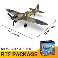 VOLANTEX Spitfire RC avion 2.4Ghz 4CH 6 axes gyroscope RTF électrique extérieur Radio télécommande combattant RC avion modèle d'avion