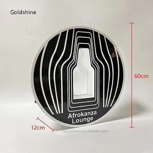Portabottiglie LED in acrilico ricaricabili personalizzate portabottiglie con Champagne luminoso servizio glorificatore per Lounge di <span class=keywords><strong>Capodanno</strong></span> - Product Image 6