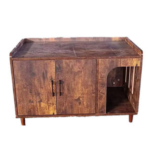 Apartamento pequeno Household Cat Villa Cage One Room One Hall Um ninho de banheiro Botão do toalete Cat Cabinet House Table - Product Image 1