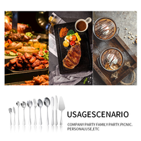 Couverts en acier inoxydable de la série Offre Spéciale 1010 ensemble de 30 pièces couteau à steak et fourchette argenterie ensemble de couverts de restaurant
