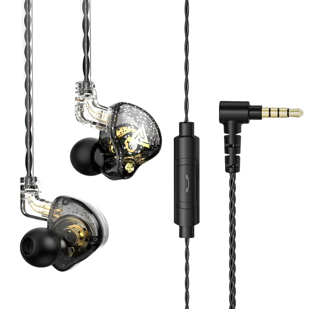 QKZ AK6 Exbidfi Forbidfi Heavy Bass Monitor In-Ear Headphone Earphone Headphone Aksesoris Program Pengiriman Gratis