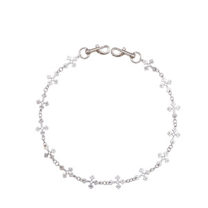 Cadena de cintura cruzada para hombre, diseño de una sola vuelta, estilo hip hop, plata tibetana, para uso diario - Product Image 5