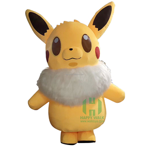ชุดมาสคอตเป่าลมการ์ตูนสำหรับผู้ใหญ่ อีวุย พิคาชู ตัวละครสัตว์เดินได้ ตุ๊กตาขนนุ่ม ลดราคา ชุดมาสคอตพิคาชูเป่าลม - Product Image 4