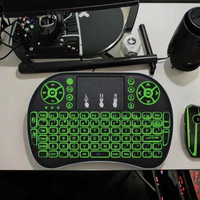 I8 Wireless Flying Mouse Mini Keyboard 2.4G Mouse Genggam Bercahaya 2-in-1
