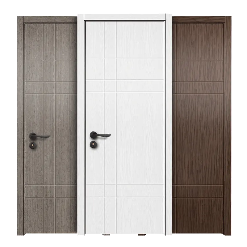Porta del PVC del pintu della stanza della porta di legno solida interna della porta di legno di ultimo disegno all'ingrosso del fornitore della cina
