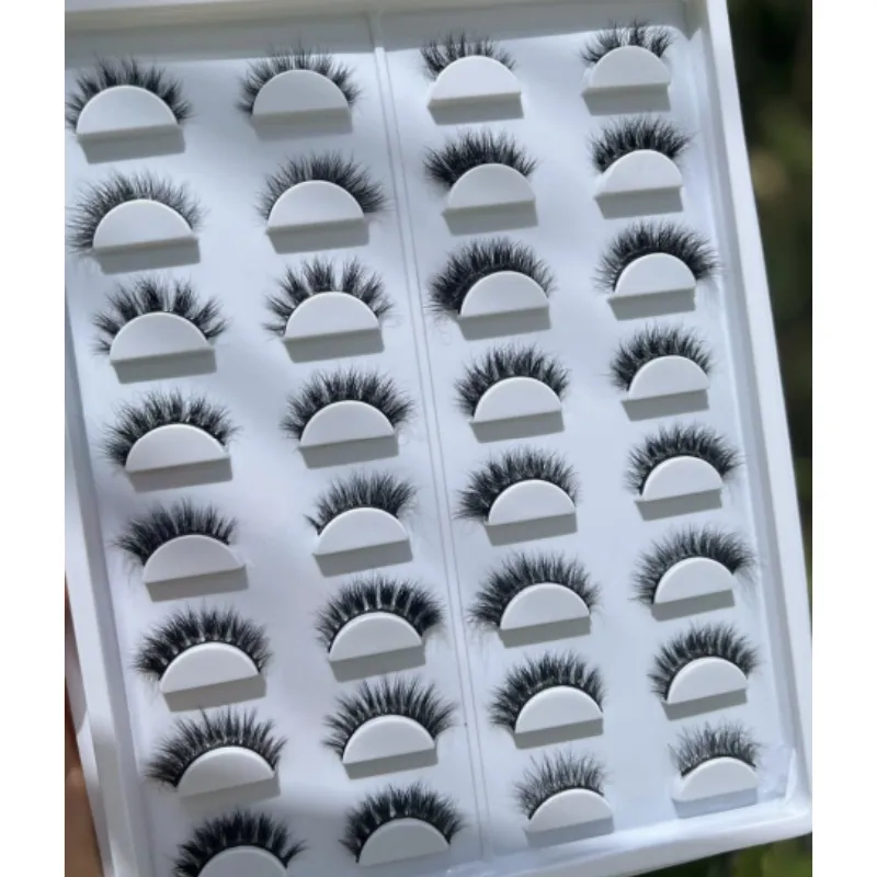 High quality natural looking eyelashes strips mink bulk wholesale eyelash supplier mink lashes for make up