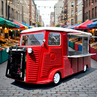 Camion de restauration rapide électrique, remorque de vente de snacks avec chariot mobile pour hot-dogs, café, bière, vin et crème glacée