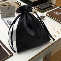 Sac à bijoux en satin souple personnalisé pochette cadeau sac de rangement sacs pour voyager bagues colliers bracelets
